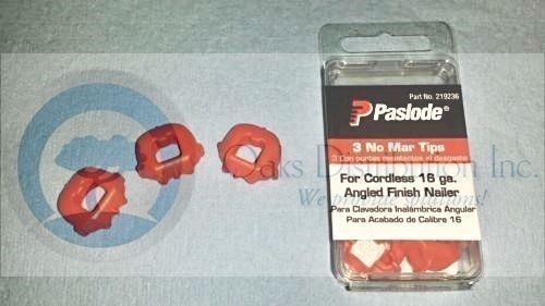 New Paslode 16 Ga Angle &amp; Straight Trim Tools No mar Tip # 219236, 3 Pack 900702