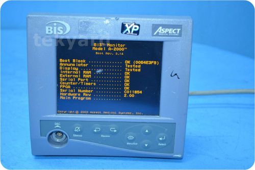 ASPECT MEDICAL A-2000 185-0070 BISPECTRAL INDEX (BIS) PATIENT MONITOR @ (125640)