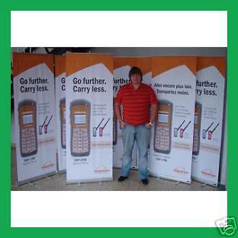 6 units - roll up exhibit banner stand display 32*82&#034; for sale