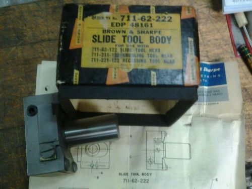 BROWN &amp; SHARPE 711-62-222 NEW SLIDE TOOL BODY