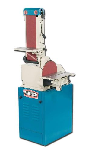 6&#034; W Baileigh DBG-106 BELT GRINDER, disc and belt grinder; 10&#034; disc diameter