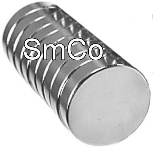 1/2&#034; x 1/8&#034; disc - smco - samarium cobalt rare earth magnet, grade n30 for sale