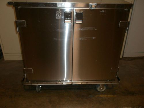 PEDIGO STAINLESS SURGICAL MEDICAL HOSPITAL CART CABINET - 2 DOOR MULTI PURPOSE