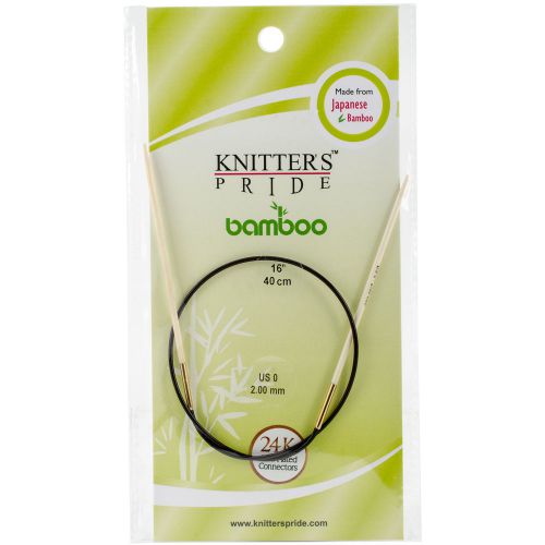 &#034;Bamboo Fixed Circular Needles 16&#034;&#034;-Size 0/2mm&#034;