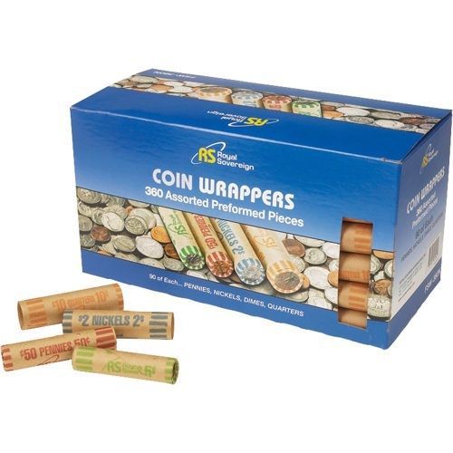 Royal sovereign preformed coin wrappers, 360 ct for sale