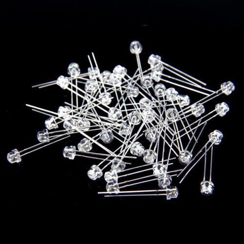 100pcs LED 5mm Diffused Orange  Round Top Emitting Diode LED USA