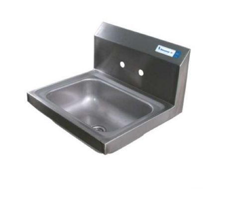 14&#034; x 10&#034; Stainless Steel Hand Sink, 2 holes, 4&#034; splash mount  BBKHS-W-1410-4D