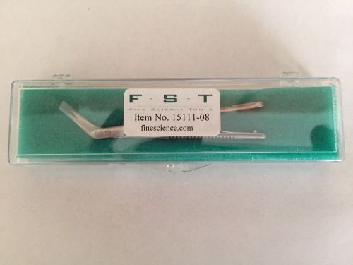 Fine Science Tools 15111-08 Trident Scissors - Angled/Sharp/8cm/8mm Cutting Edge