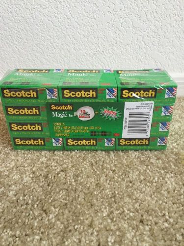 NEW! Scotch 810 Magic Tape 12 Roll Value Pack - 3/4 x 1296 Inches Twelve Pack