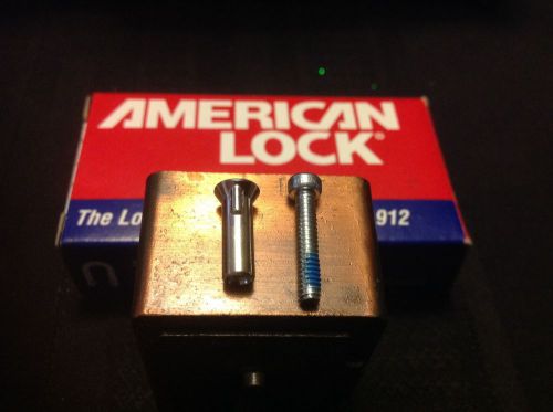 FIVE (5) SETS of American Padlock Security 5 Nuts and 5 Screws (Original Parts)