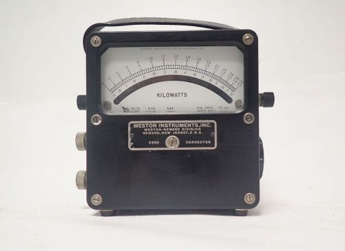 WESTON 432 VINTAGE KILOWATT METER