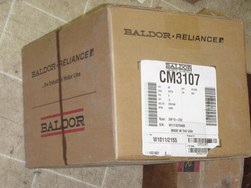 BRAND NEW BALDOR CM3107 .5HP 3450RPM OPEN TYPE 56C 3PH 230/460V MOTOR 34F10-232