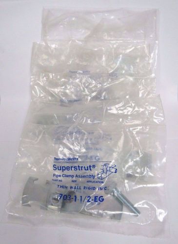 Thomas &amp; betts superstrut 703-1-1/2-eg 1-1/2&#034; emt imc rigid clamp * lot of 4 * for sale