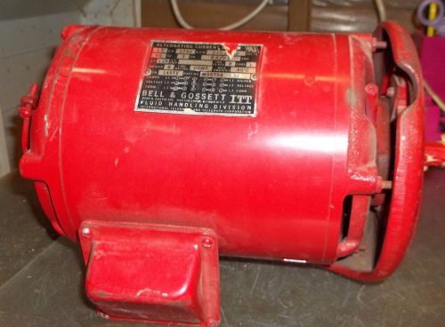 BELL &amp; GOSSETT M98558 1.5 HP 1740 RPM 230/460V 60HZ 3PH FR 145TZ     (M6)