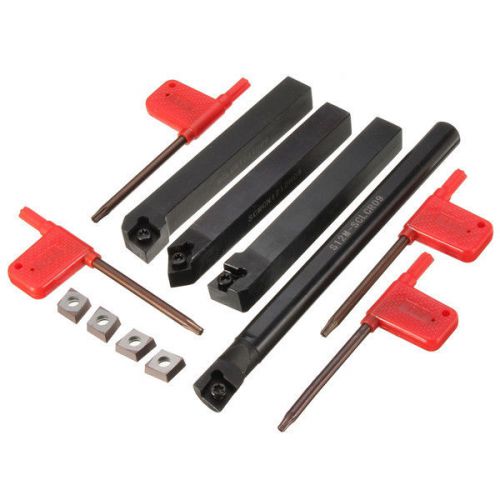 4pcs sclcr 12mm lathe index boring bar turning tool holder with 4pcs ccmt 09t3 i for sale