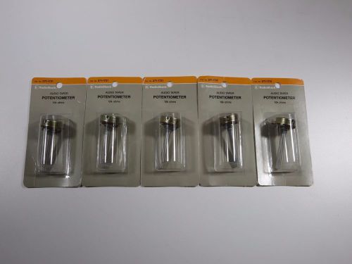 LOT OF 5: 10K-Ohm Audio-Taper Potentiometer 271-1721 By RadioShack