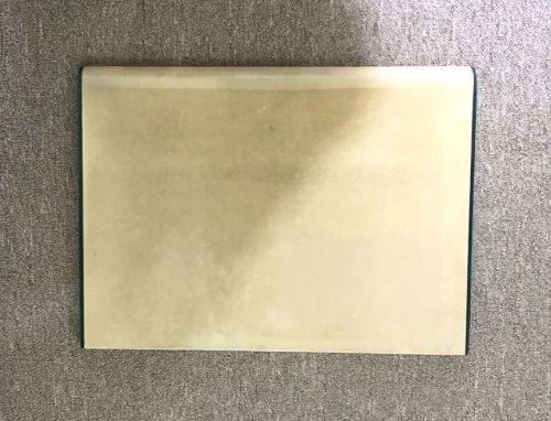 ONE BEIGE RISER FOR JEWELRY CASE CUSTOM MADE 16&#034; X 12&#034; X 1&#034;BEIGE TOP GREEN EDGE