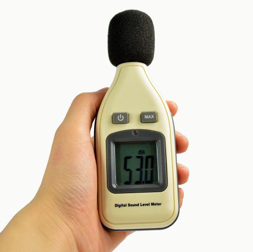 Noise tester sound level meter digital lcd screen gm1351 30-130db in decibels for sale