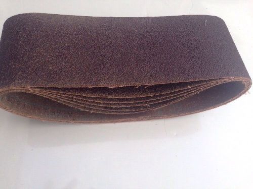 Set of 6  3 M ite resin bond cloth 3&#034; x 21&#034; Abrasive Sanding Belts 60 grit