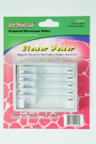 My First Lab Microscope Prepared Slide Set - Flower Power (5 Slides)