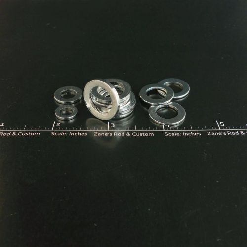 Metric Washers, Chrome Finish, M6, M8, M10, M12