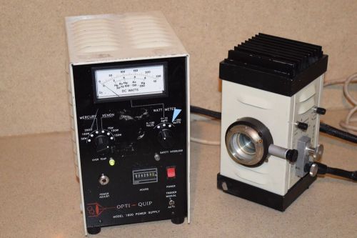 OPTI-QUIP MODEL # 1600 MICROSCOPE POWER SUPPLY W/ MODEL 770 ARC LAMP (b2)