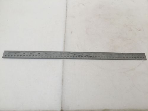 Starrett 500mm 19 1/2&#034; Tempered Steel Machinist Ruler C636 1/2mm 1/32