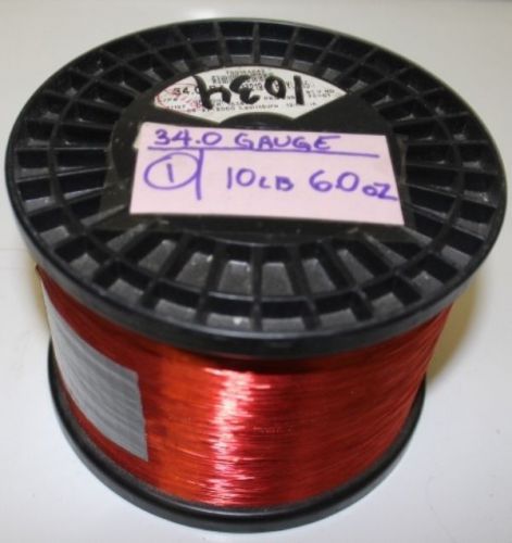 34.0 gauge rea magnet wire 10 lbs 6.0 oz / fast shipping / trusted seller ! for sale