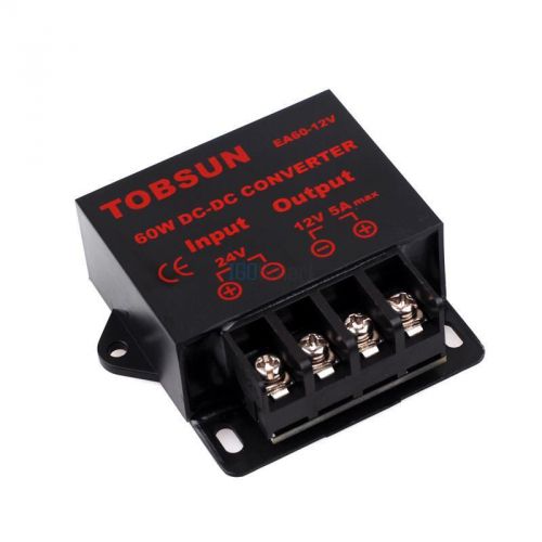 Waterproof DC 24V to DC 12V 5A Converter Voltage Power Step Down Regulator