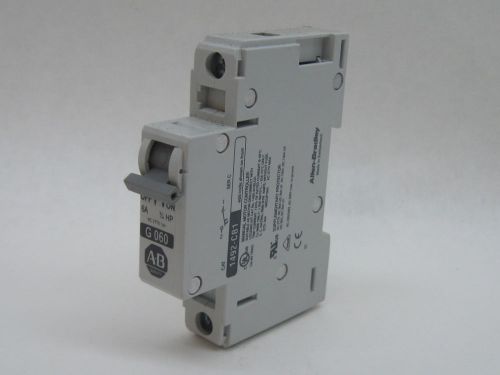 Allen Bradley 1492-CB1 G 060 6 Amp, 1 Pole, 277V Circuit Breaker