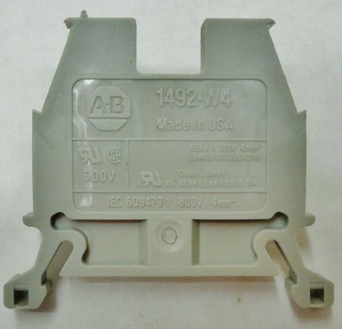 10 ALLEN BRADLEY AB 1492-W4 TERMINAL BLOCKS