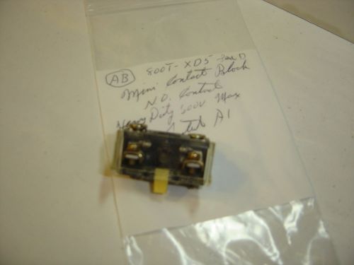 ALLEN BRADLEY 800T-XD5 MINI CONTACT BLOCK 1 NO SERIES D