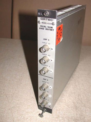 EG&amp;G Ortec 433A DUAL SUM &amp; INVERT NAP NIM BIN Oxford Canberra Free S&amp;H