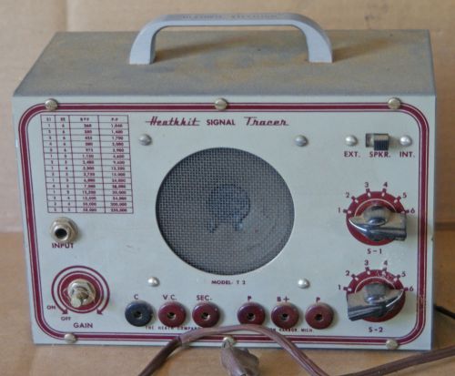 Heathkit model T-2 signal tracer bad power cord