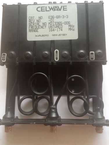 Celwave 636-6A-3-3 VHF 6-Cavity (164-174 MHz) Duplexer