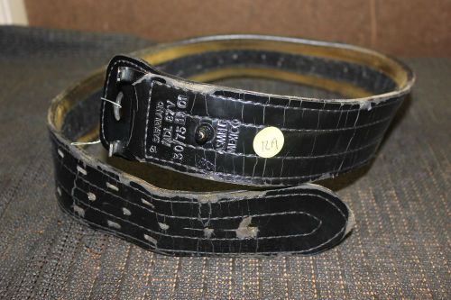 Safariland Suede Lined 2.25&#034; Duty BELT BLACK LEATHER 30&#034; WAIST #1219