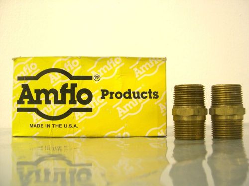 AMFLO 389 Brass Male Hose Adapter 3/4&#034;x3/4&#034; NPT, 10pc box