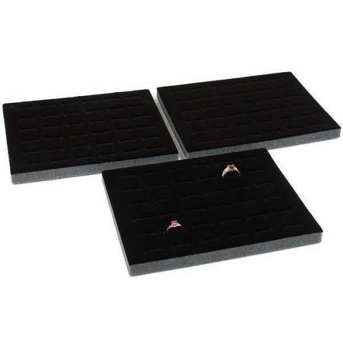 Ring Tray Foam Insert 36 Slot Black 3pc