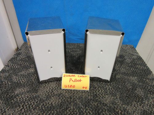 2 WHITE INSERT VERTICAL NAPKIN HOLDER DISPENSER TABLE RESTAURANT DINER CAFETERIA