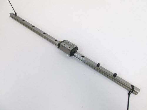 Thk hsr12rm linear rail 12mm(w) x 15-3/8&#034;(l) with carriage 27mm x 30mm for sale