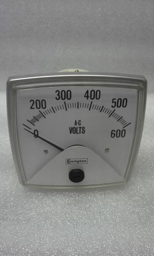 Crompton 016-02VA-PZSJ-C6  Panel Meter 0-600 Volts A-C