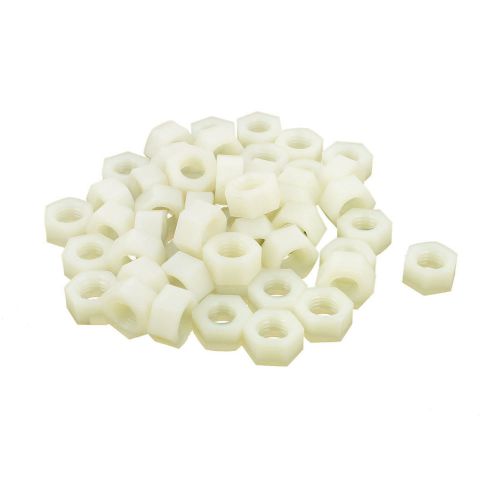 Metric m12 thread nylon hexagon head insert lock screw fastener hex nuts 50pcs for sale