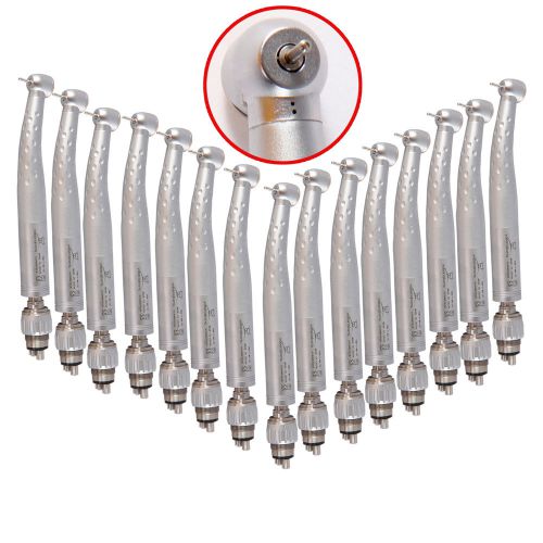 15pc Dental High Speed Handpiece Large Head W/ Coupler 4H KAVO Push Type GD4