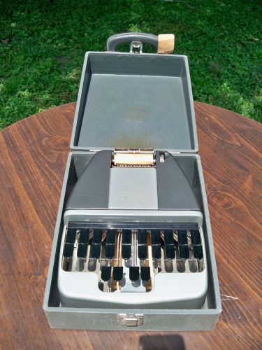 Vintage LaSalle Stenotype Machine, With Original Carrying Case