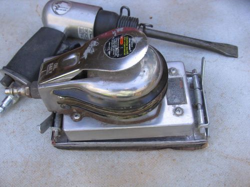 Central Pneumatic 90115 Orbital Sander &amp; MasterGrip Air Chisel