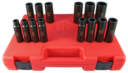 Chicago Pneumatic SS4114D 1/2&#034; Drive 14 Piece Metric Deep Impact Socket Set