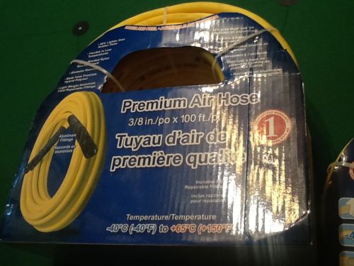 New 100&#039; field repairable premium air hose 300 psi aluminum fitings 3/8&#034; hose for sale