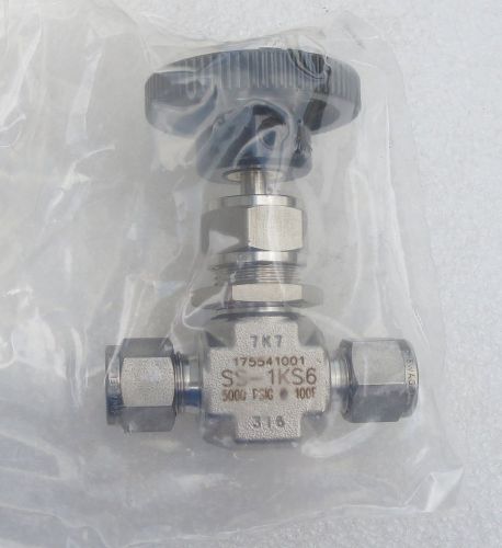 Swagelok 3/8&#034; stainless steel bonnet needle valve ss-1ks6 several avail new for sale