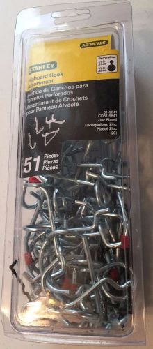 Stanley Pegboard Hook Assortment 51 pieces 819841 zinc plated