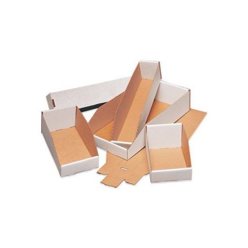 &#034;Open Top Bin Boxes, 10&#034;&#034;x12&#034;&#034;x4 1/2&#034;&#034;, White, 25/Bundle&#034;